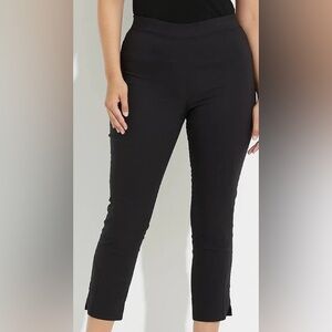 Joseph Ribkoff Classic Black Straight Capri Pants Size 10